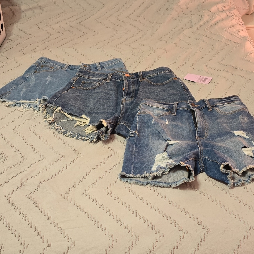 Denim Distressed Women Shorts